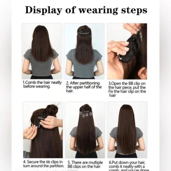 22 Inch Clip in Hair Extensions Light Blonde - Water Wave hair style - Picture 10 of 11